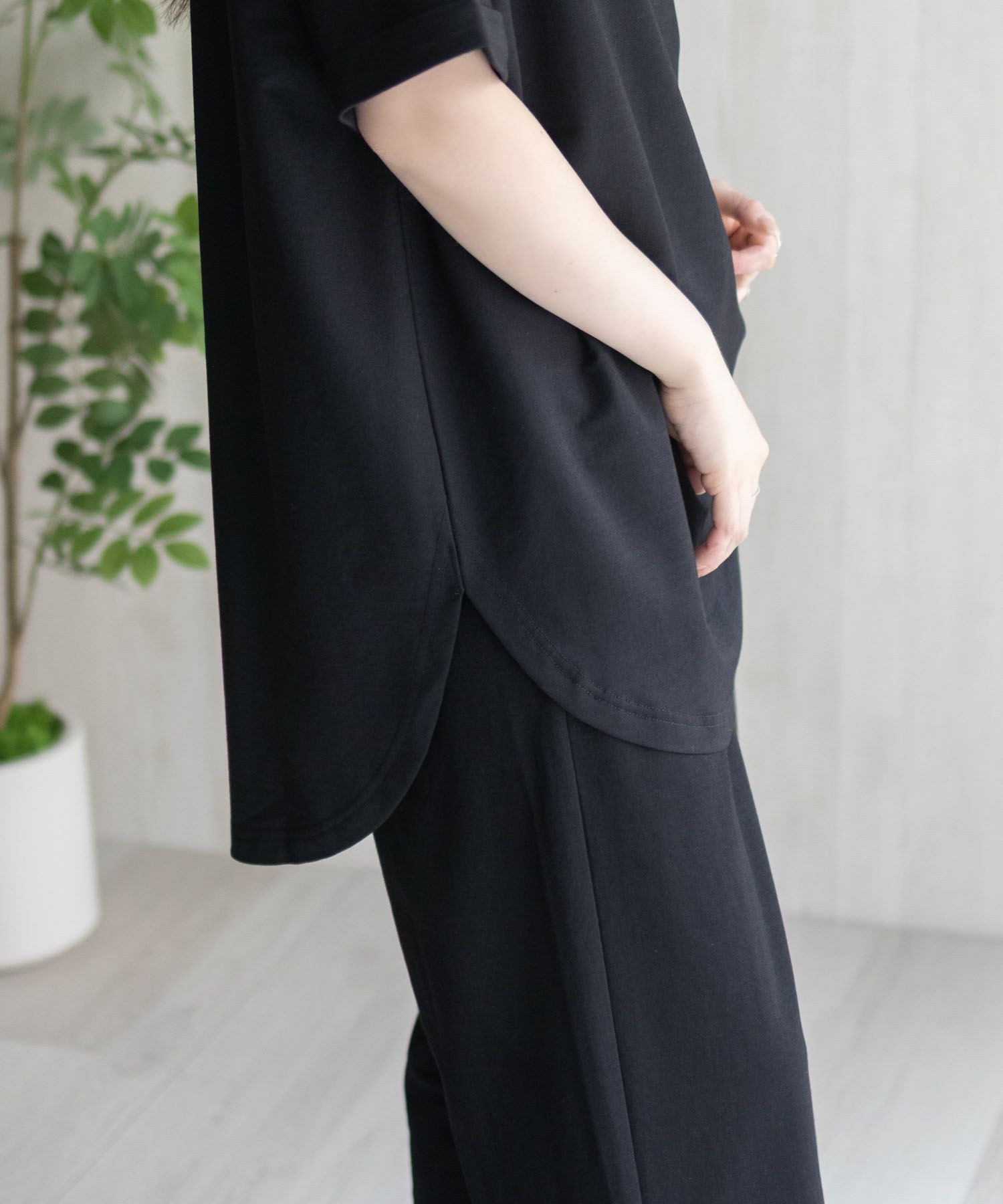 nAvy  SARARI チュニック丈Tシャツ レディース メール便 対応商品商品サムネイル-7
