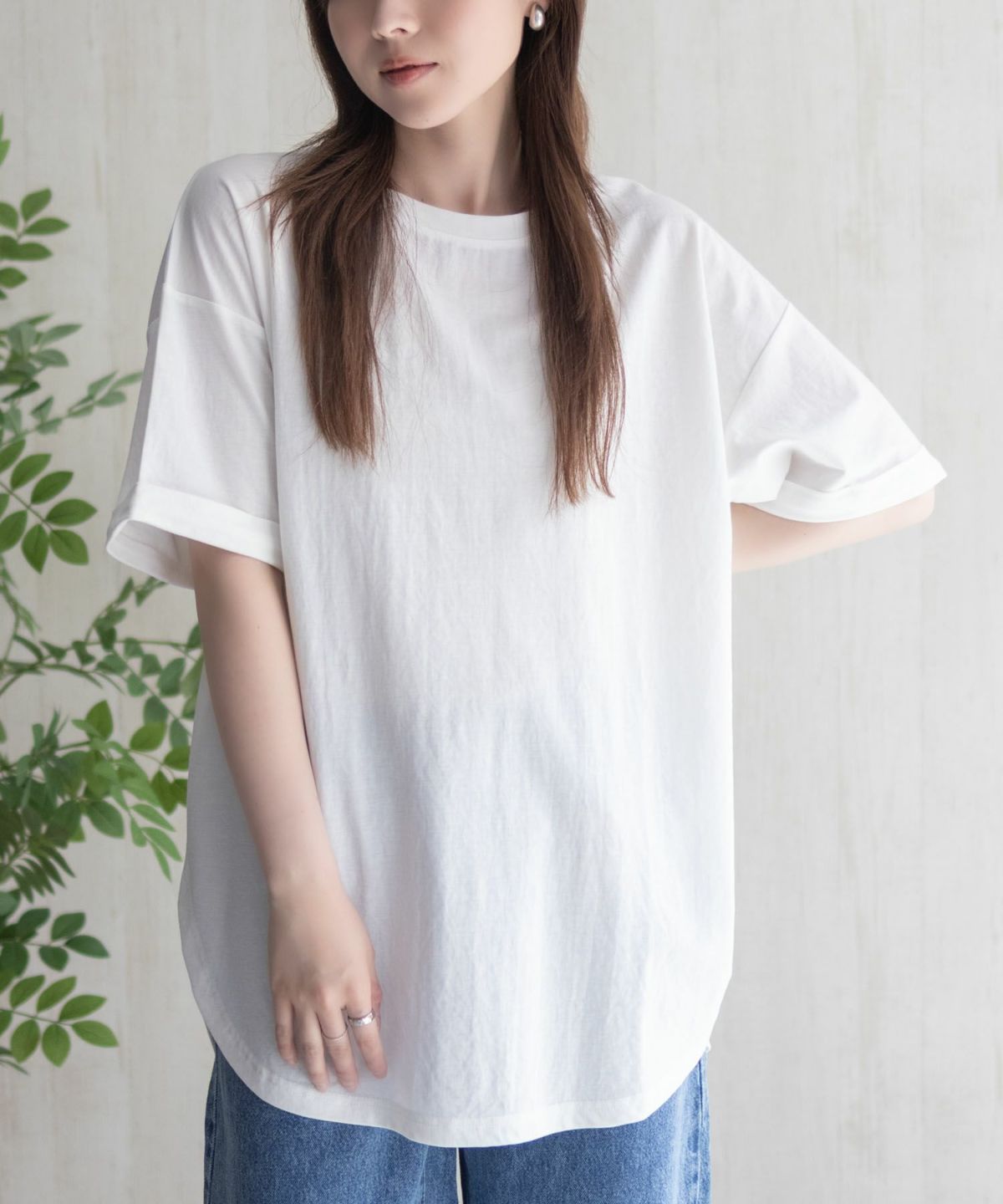 nAvy SARARI チュニック丈Tシャツ レディース ネコポス 対応商品