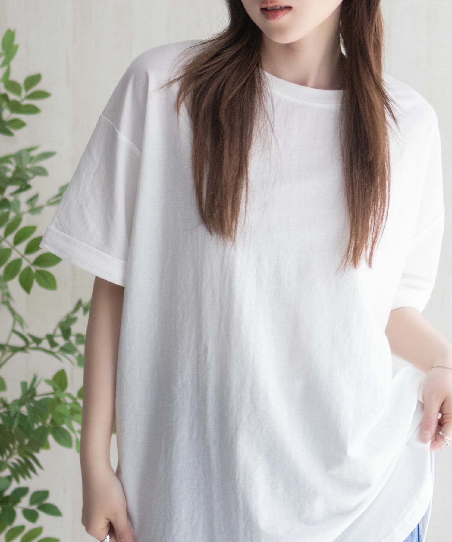 nAvy  SARARI チュニック丈Tシャツ レディース メール便 対応商品商品サムネイル-13