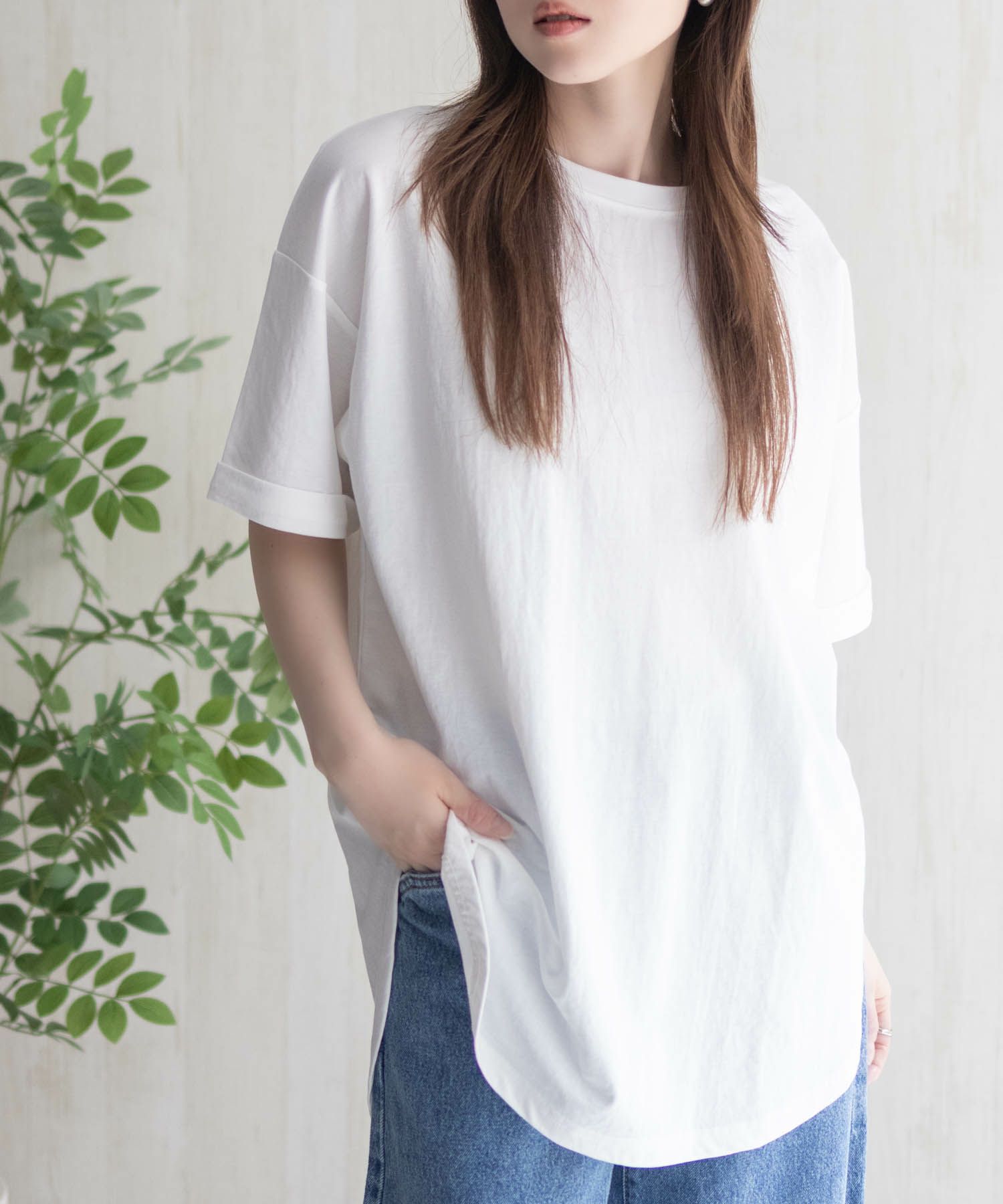 nAvy SARARI チュニック丈Tシャツ レディース ネコポス 対応商品