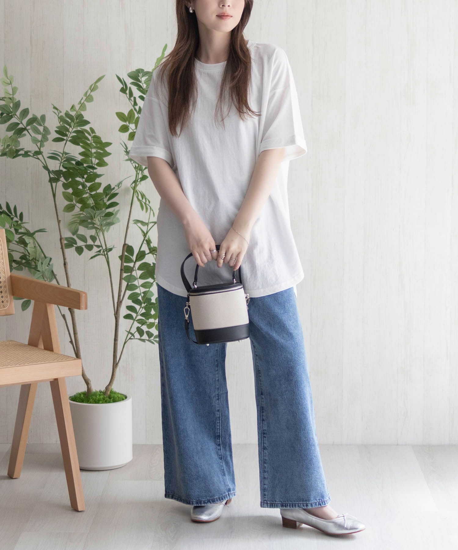 nAvy  SARARI チュニック丈Tシャツ レディース メール便 対応商品商品画像-16