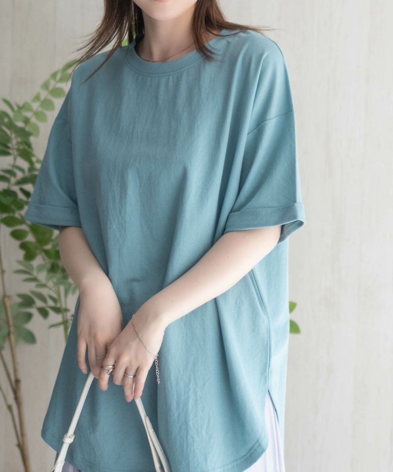 nAvy SARARI チュニック丈Tシャツ レディース メール便 対応商品商品画像-19