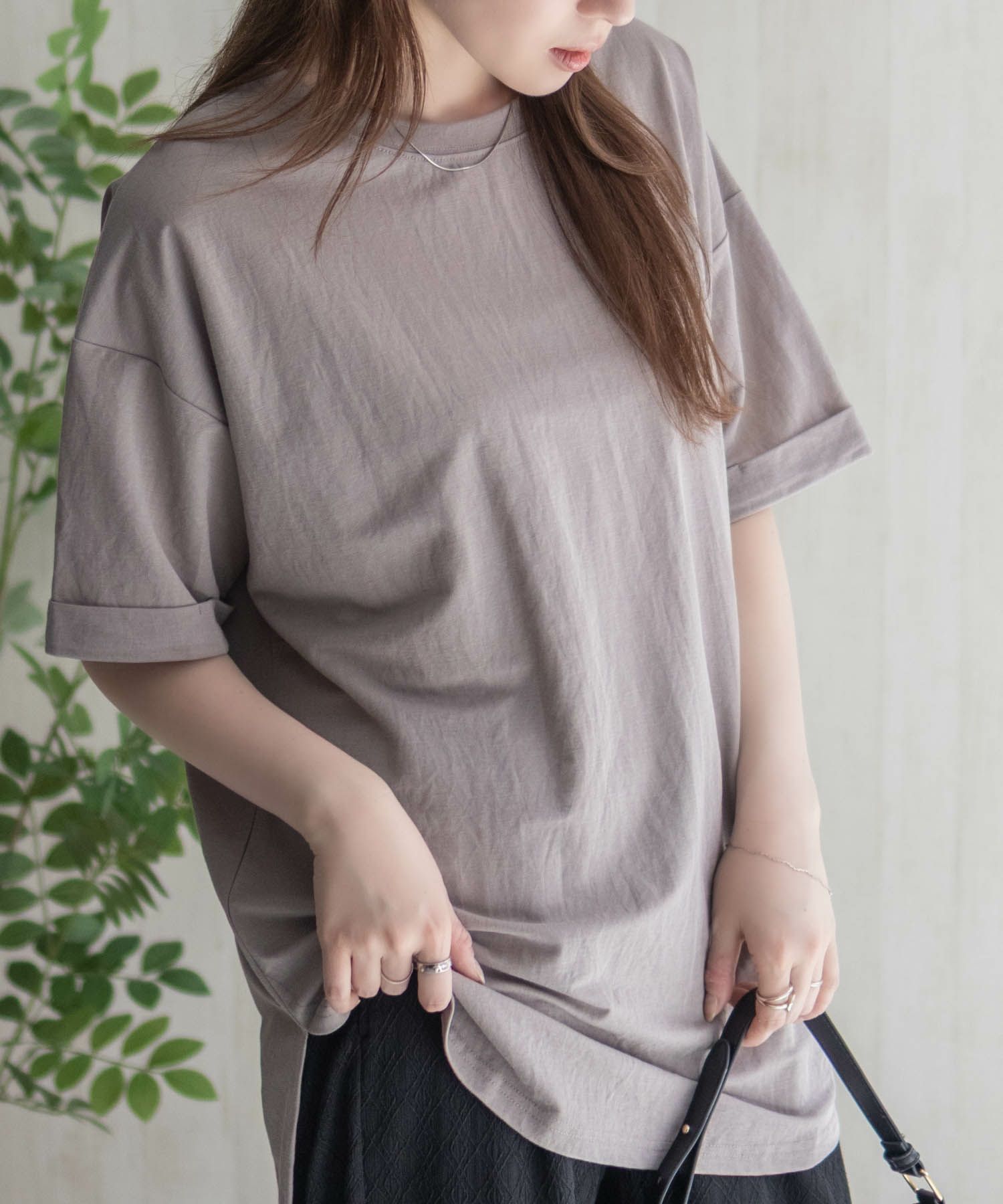 nAvy  SARARI チュニック丈Tシャツ レディース メール便 対応商品商品サムネイル-25