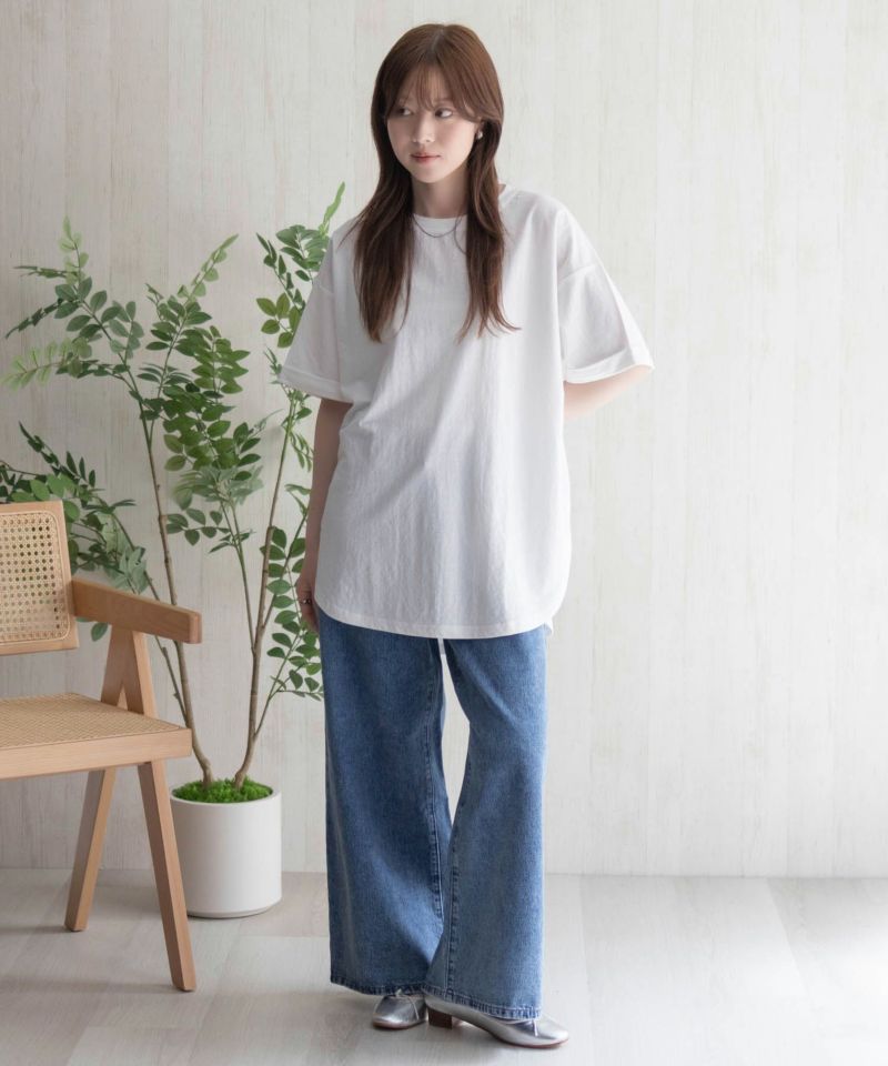 nAvy  SARARI チュニック丈Tシャツ レディース メール便 対応商品商品画像-38