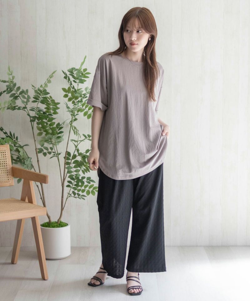 nAvy SARARI チュニック丈Tシャツ レディース メール便 対応商品商品画像-40