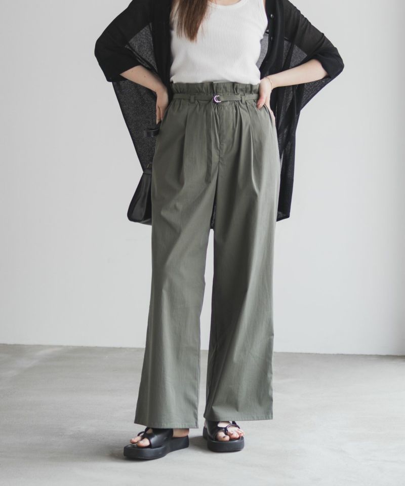 nAvy  SARARI ベルト付きハイウエストパンツ レディース商品画像-2