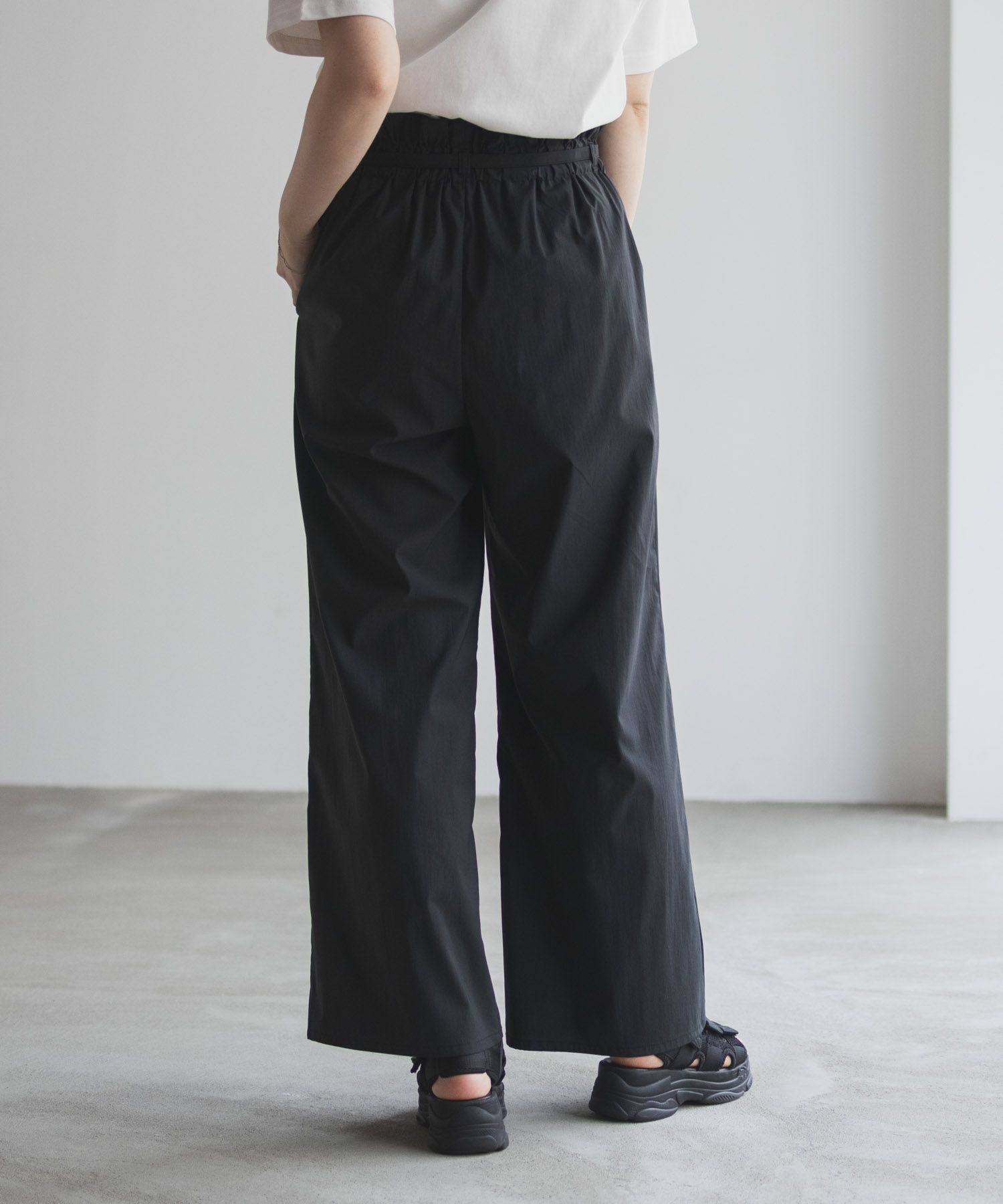 nAvy  SARARI ベルト付きハイウエストパンツ レディース商品サムネイル-8
