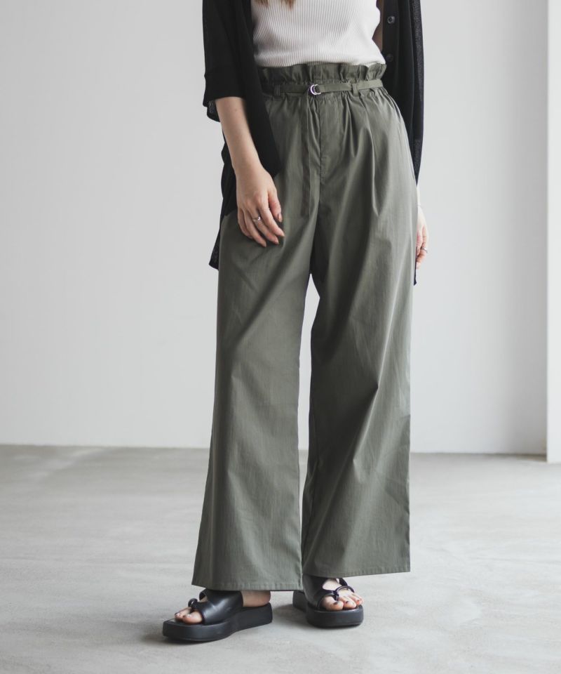 nAvy  SARARI ベルト付きハイウエストパンツ レディース商品画像-10