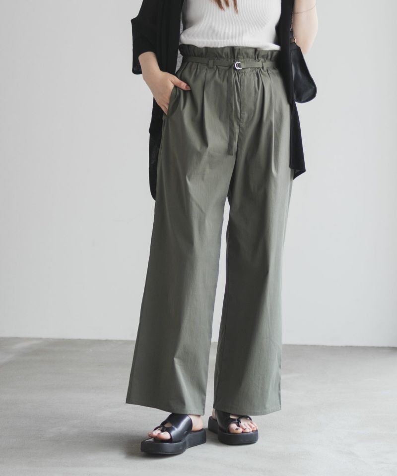 nAvy  SARARI ベルト付きハイウエストパンツ レディース商品画像-11