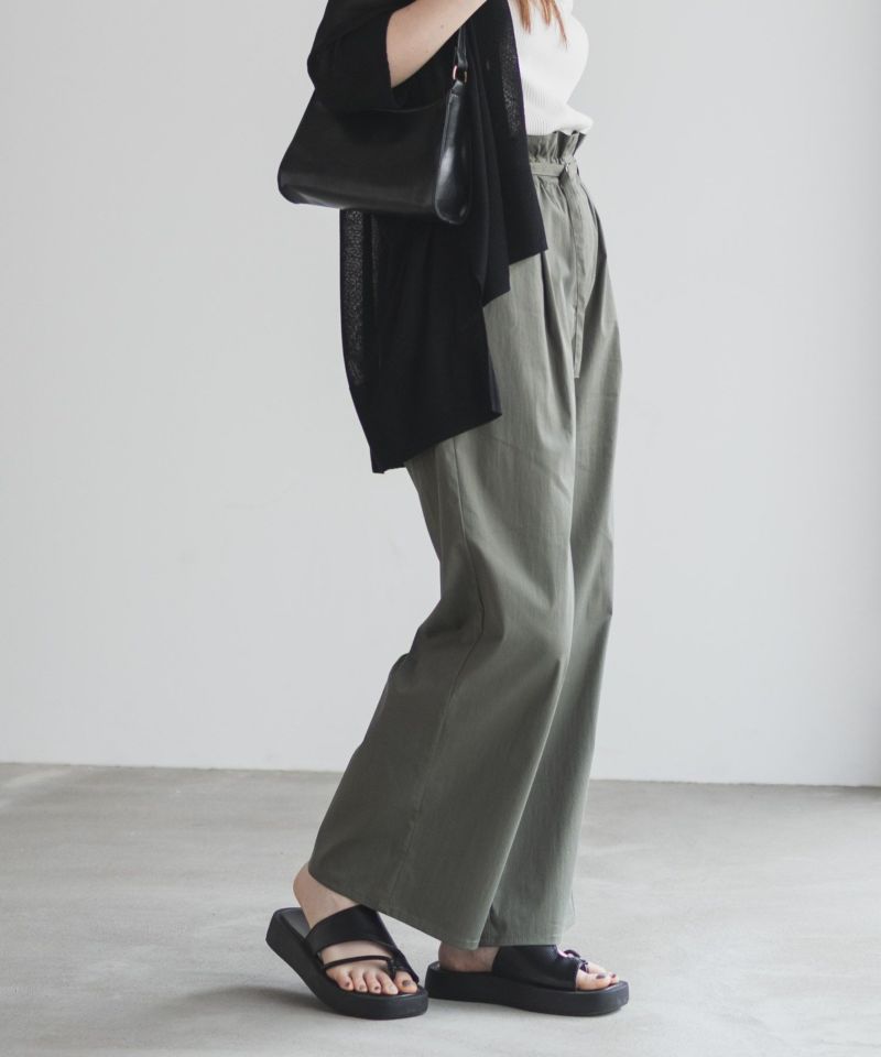 nAvy  SARARI ベルト付きハイウエストパンツ レディース商品画像-12