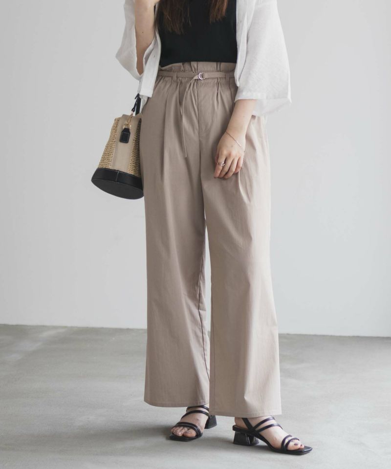 nAvy  SARARI ベルト付きハイウエストパンツ レディース商品画像-15