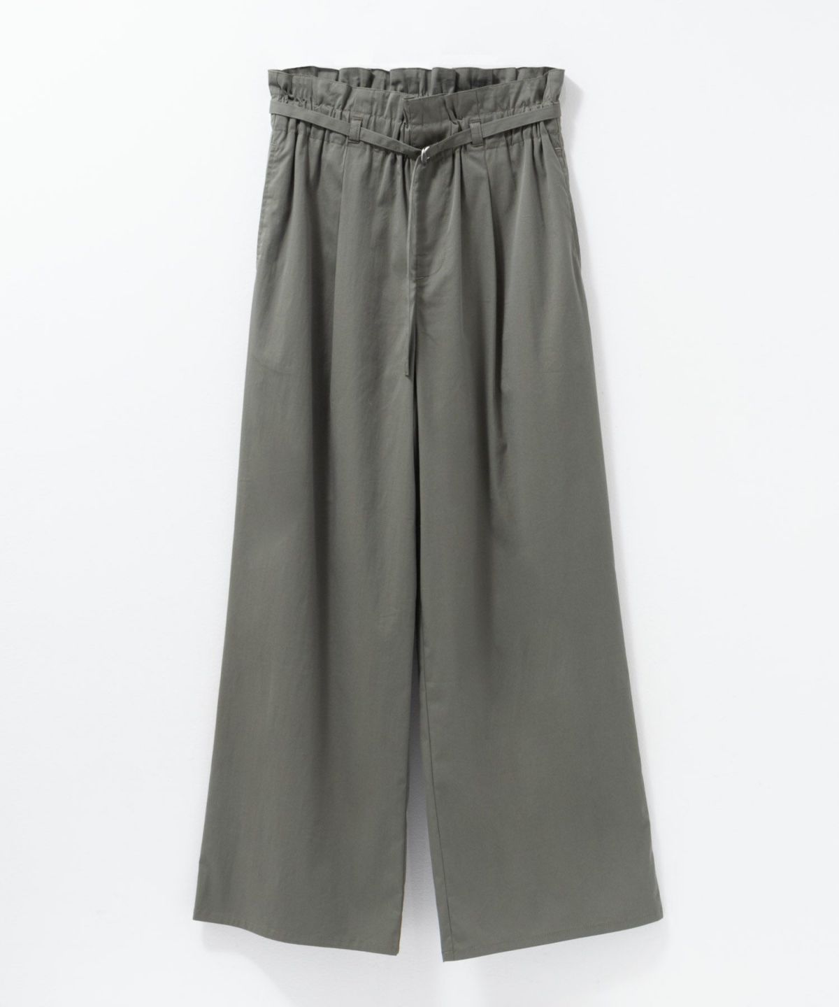 nAvy SARARI ベルト付きハイウエストパンツ レディース