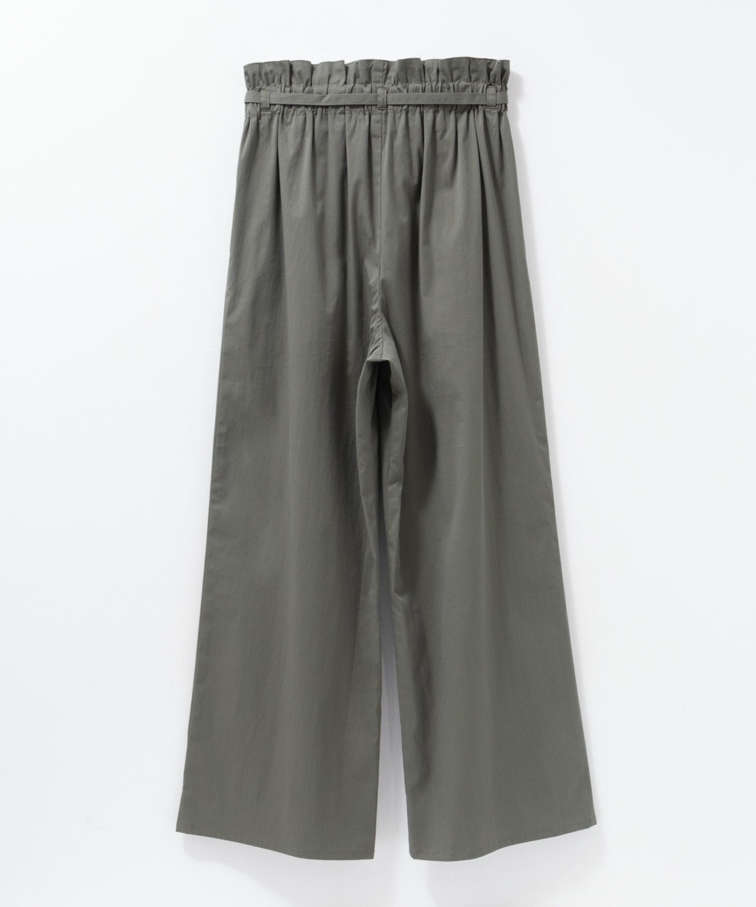 nAvy SARARI ベルト付きハイウエストパンツ レディース