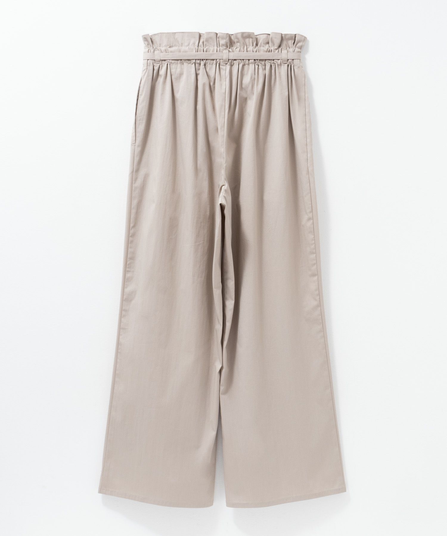 nAvy SARARI ベルト付きハイウエストパンツ レディース