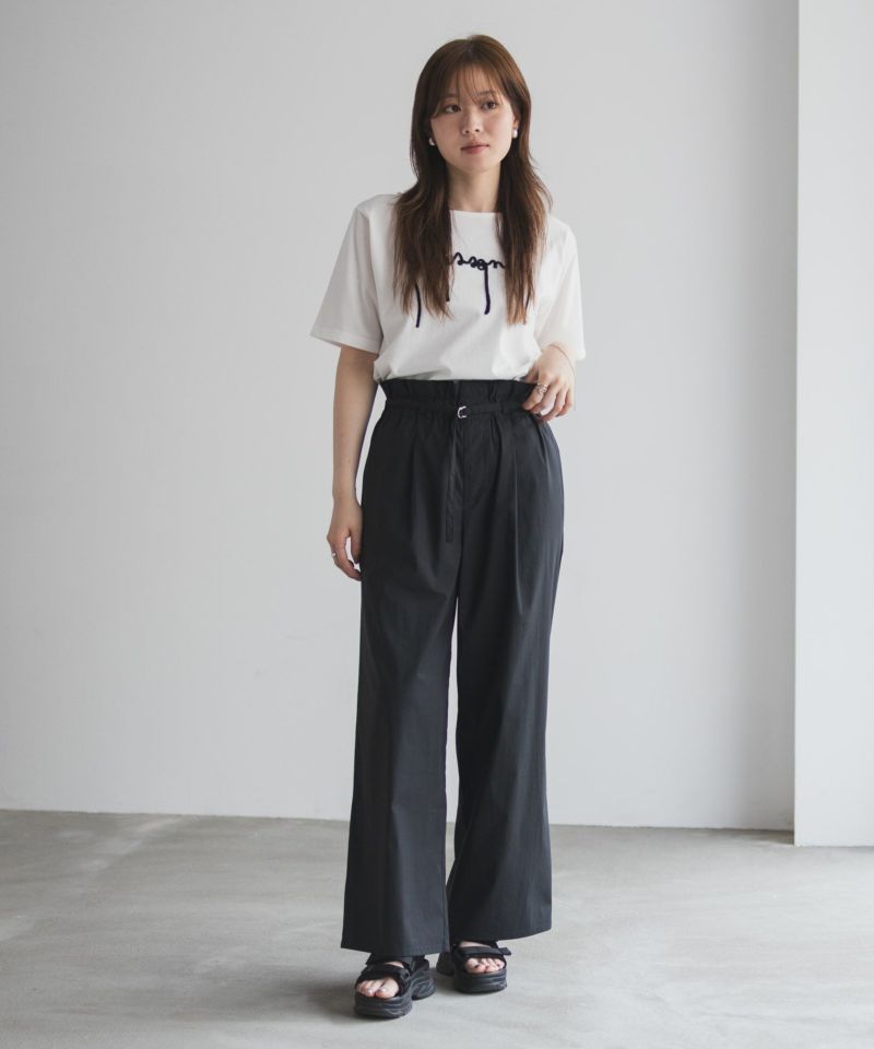 nAvy  SARARI ベルト付きハイウエストパンツ レディース商品画像-32