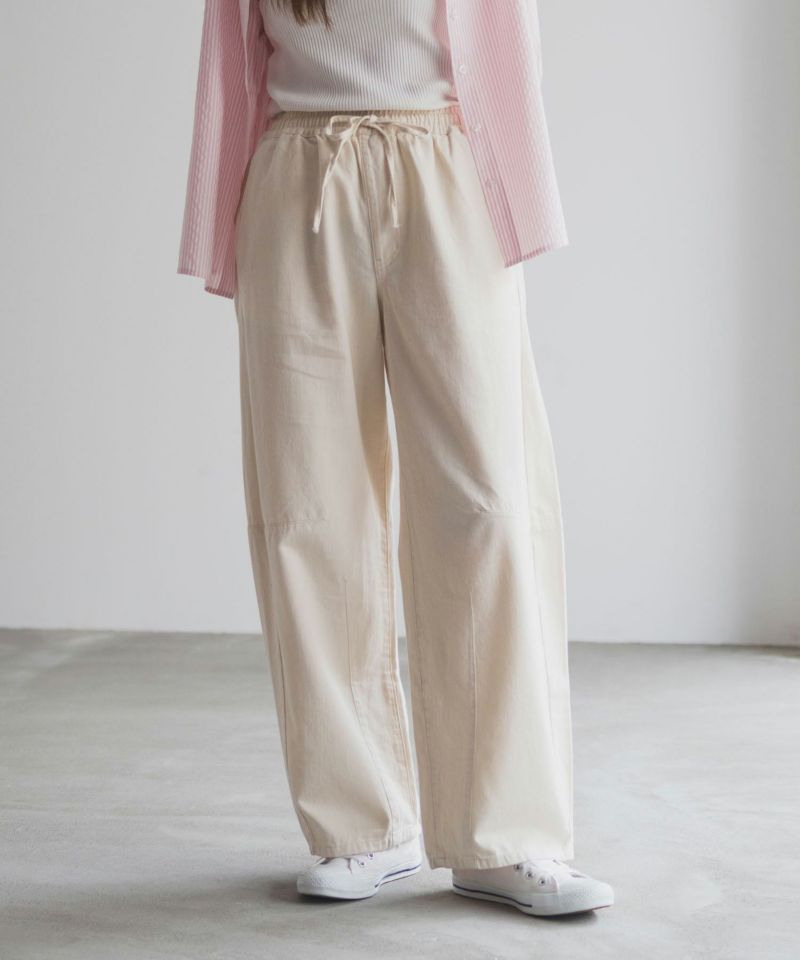 nAvy  ソフトツイルイージーカーブパンツ レディース商品画像-2