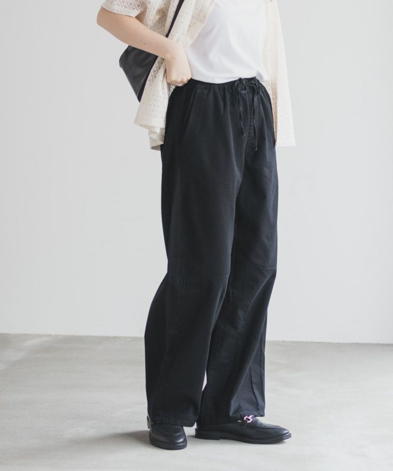 nAvy  ソフトツイルイージーカーブパンツ レディース商品画像-6