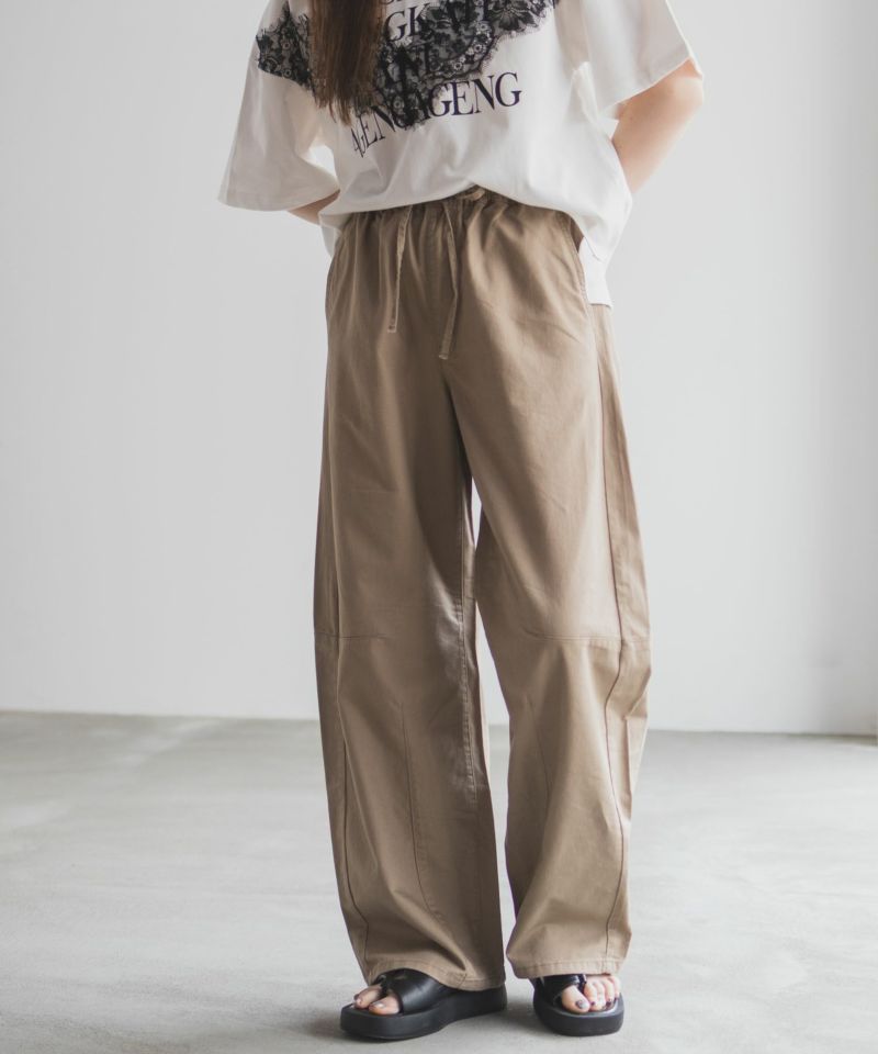 nAvy  ソフトツイルイージーカーブパンツ レディース商品画像-14