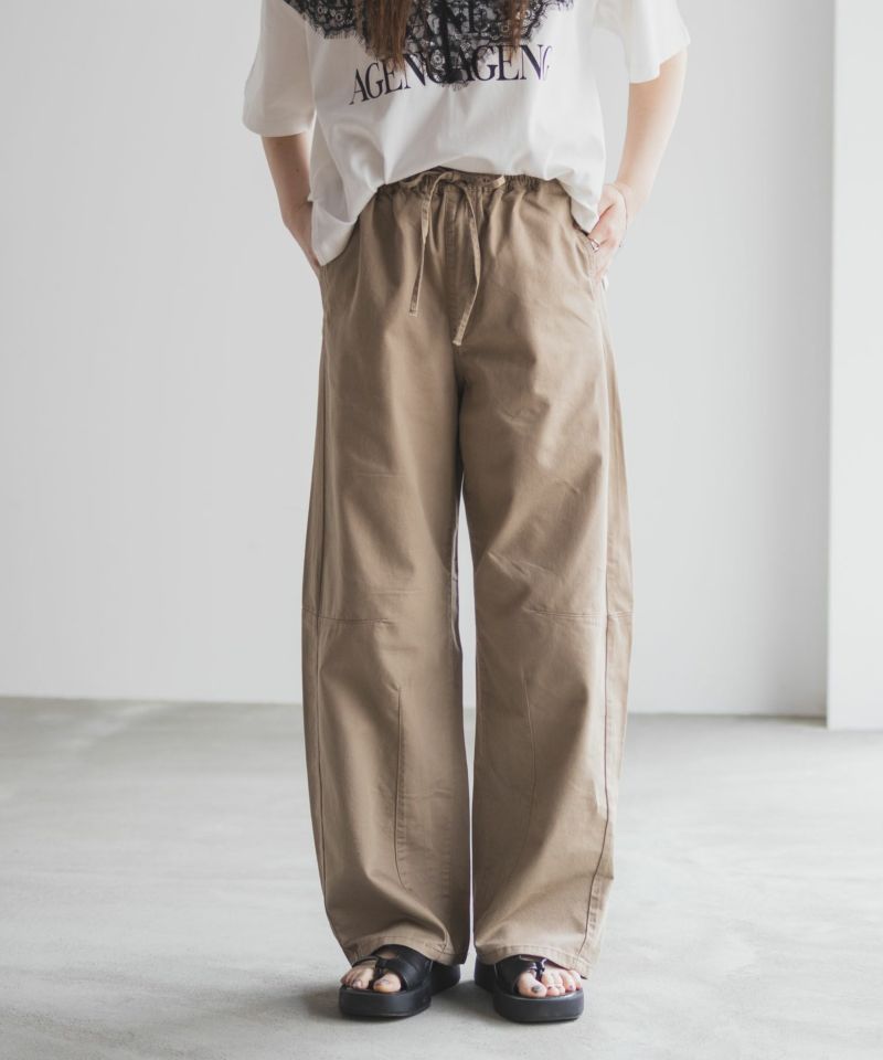 nAvy  ソフトツイルイージーカーブパンツ レディース商品画像-15