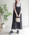 nAvy ポリツイルキャミワンピースアンサンブル レディース