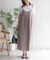 nAvy ポリツイルキャミワンピースアンサンブル レディース