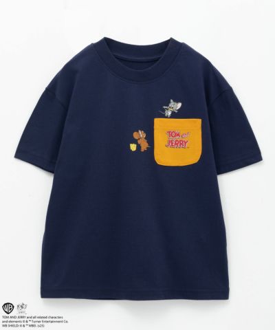 [値下げ]Tom and Jerry ポケット付きTシャツ キッズ ネコポス 対応商品