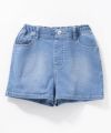 NAVY のびるモン デニムハイウエストショートパンツ キッズ