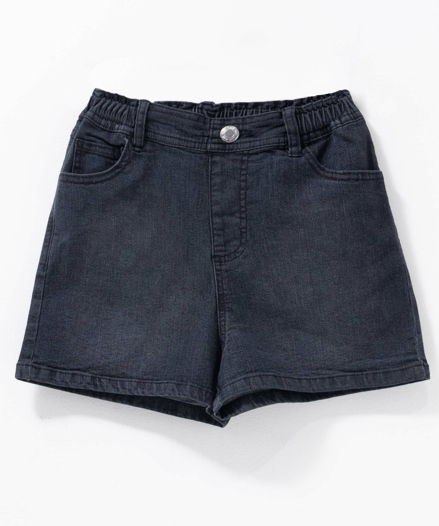 NAVY のびるモン デニムハイウエストショートパンツ キッズ