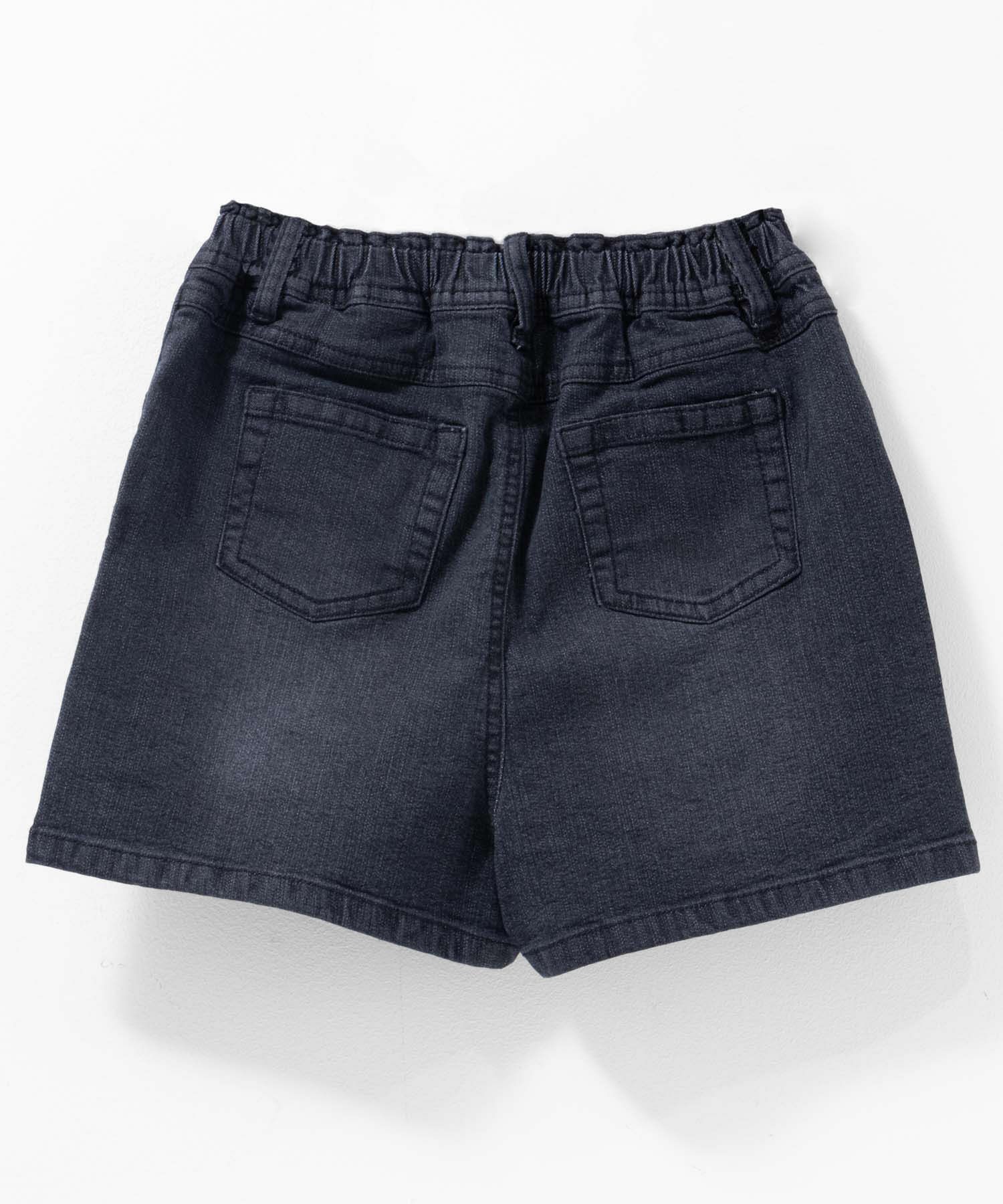 NAVY のびるモン デニムハイウエストショートパンツ キッズ