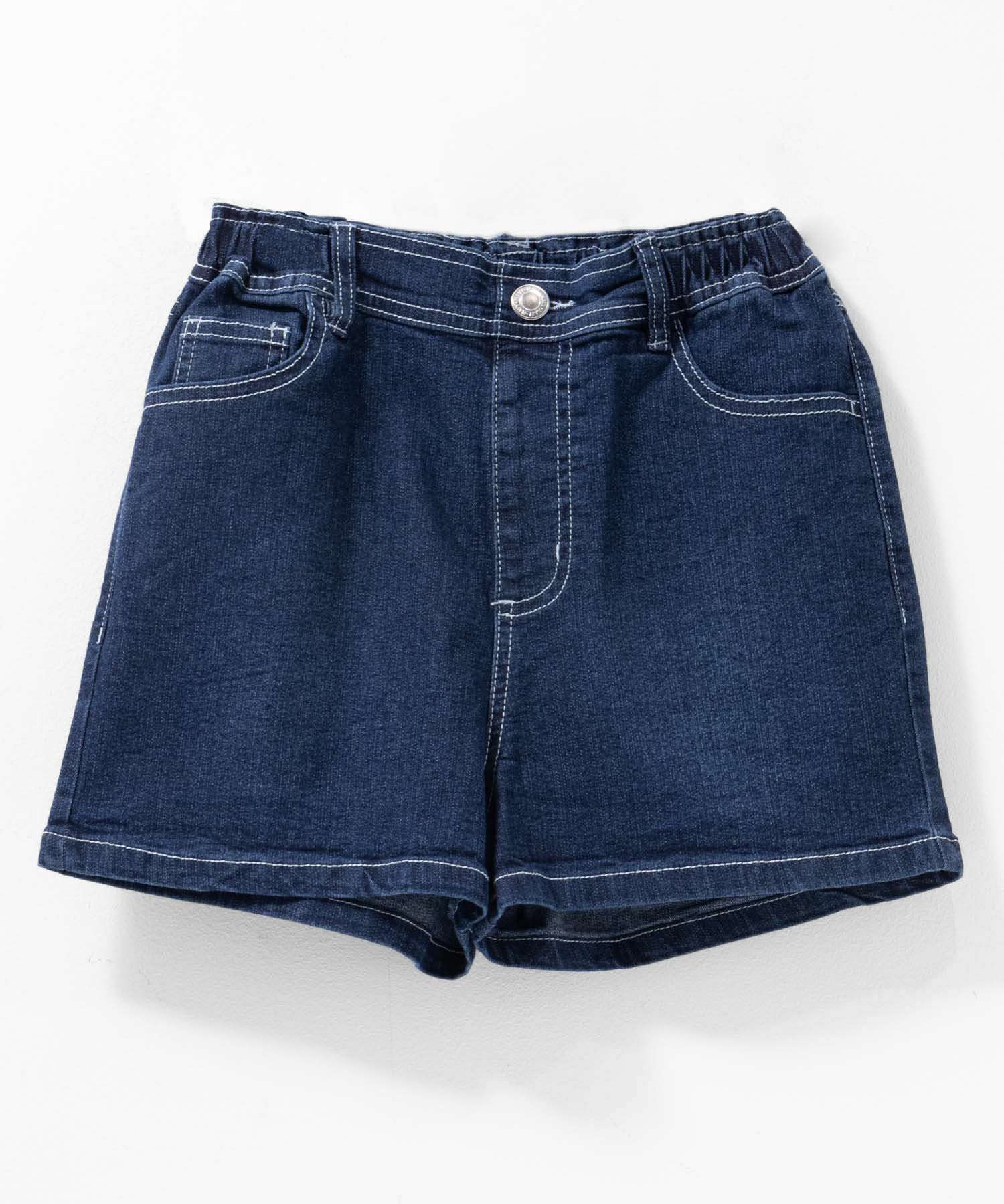 NAVY のびるモン デニムハイウエストショートパンツ キッズ