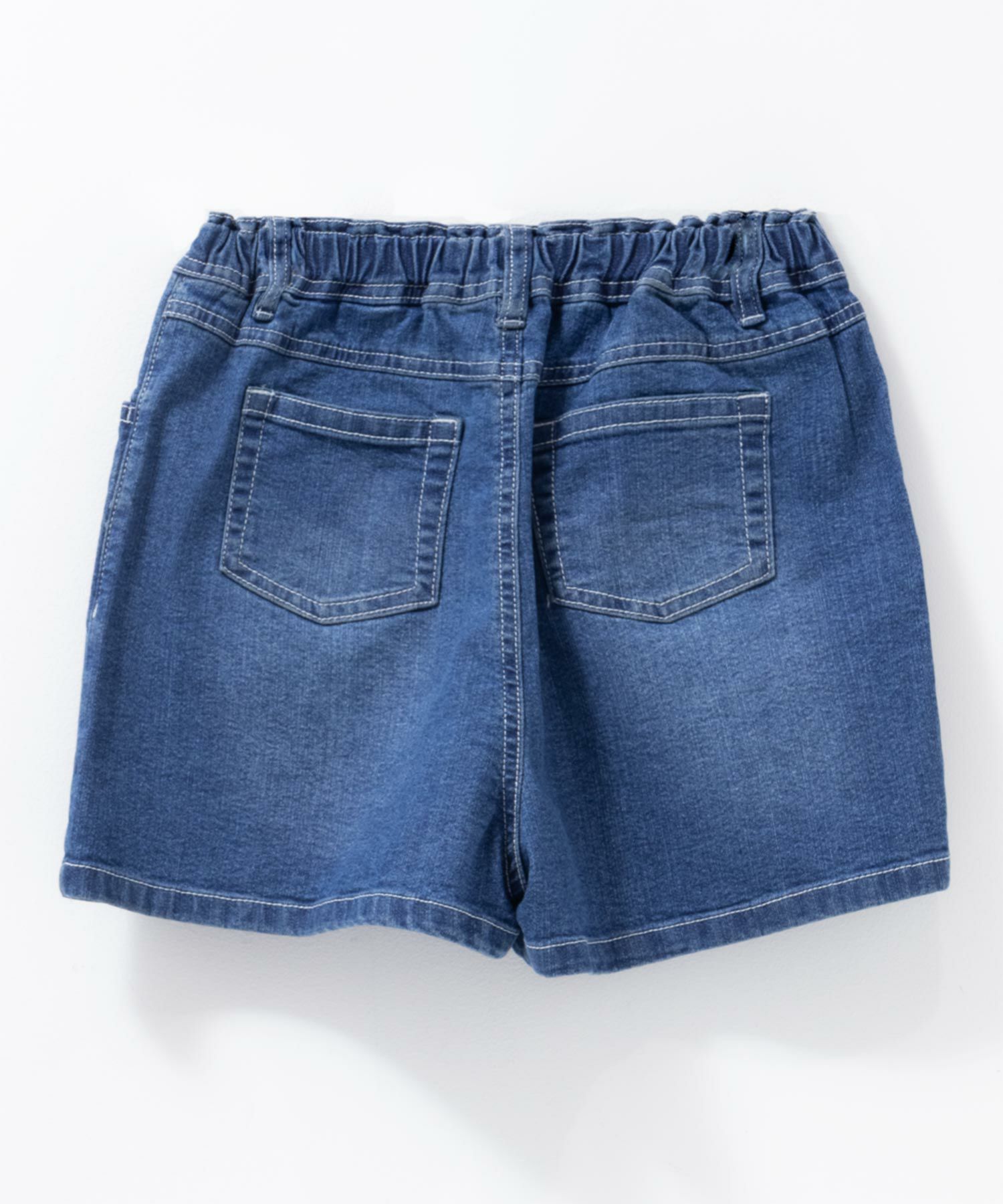 NAVY のびるモン デニムハイウエストショートパンツ キッズ