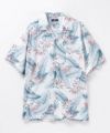 NAVY  SARARI レーヨンアロハプリントシャツ メンズ商品サムネイル-1