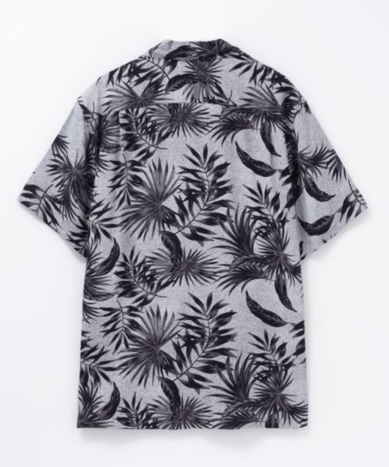 NAVY SARARI レーヨンアロハプリントシャツ メンズ商品画像-4