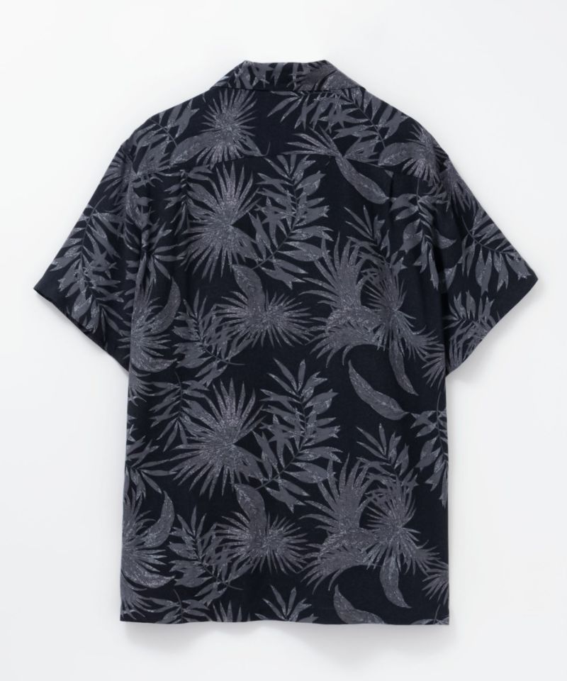 NAVY  SARARI レーヨンアロハプリントシャツ メンズ商品画像-6