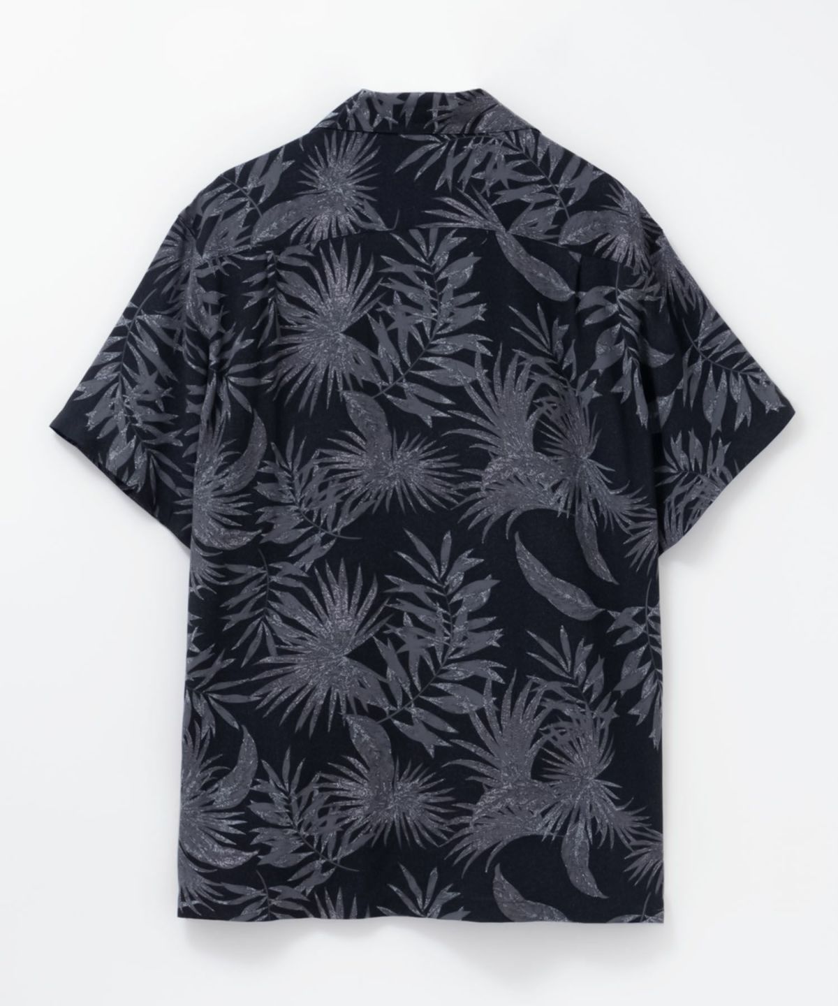 NAVY SARARI レーヨンアロハプリントシャツ メンズ