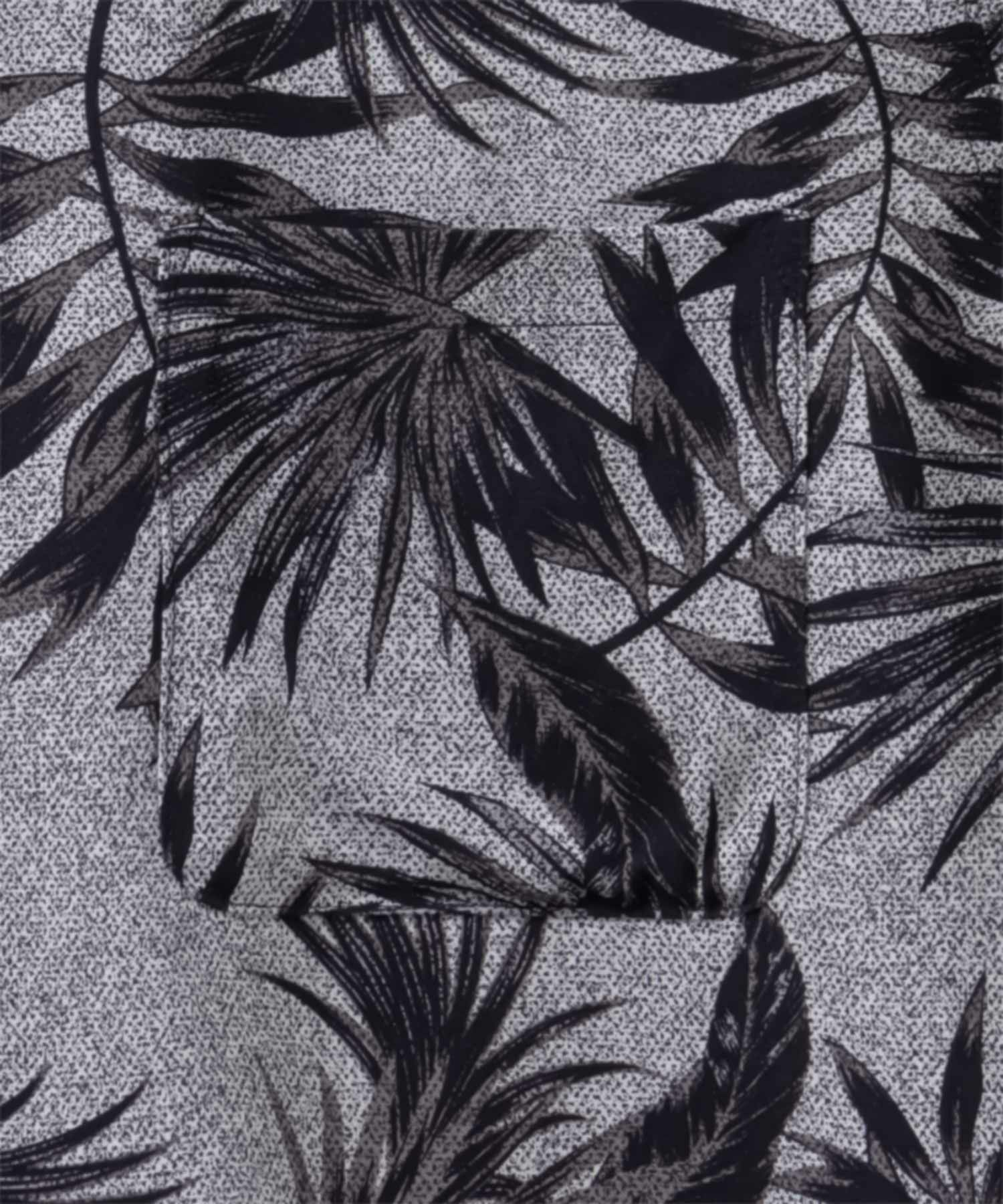 NAVY SARARI レーヨンアロハプリントシャツ メンズ