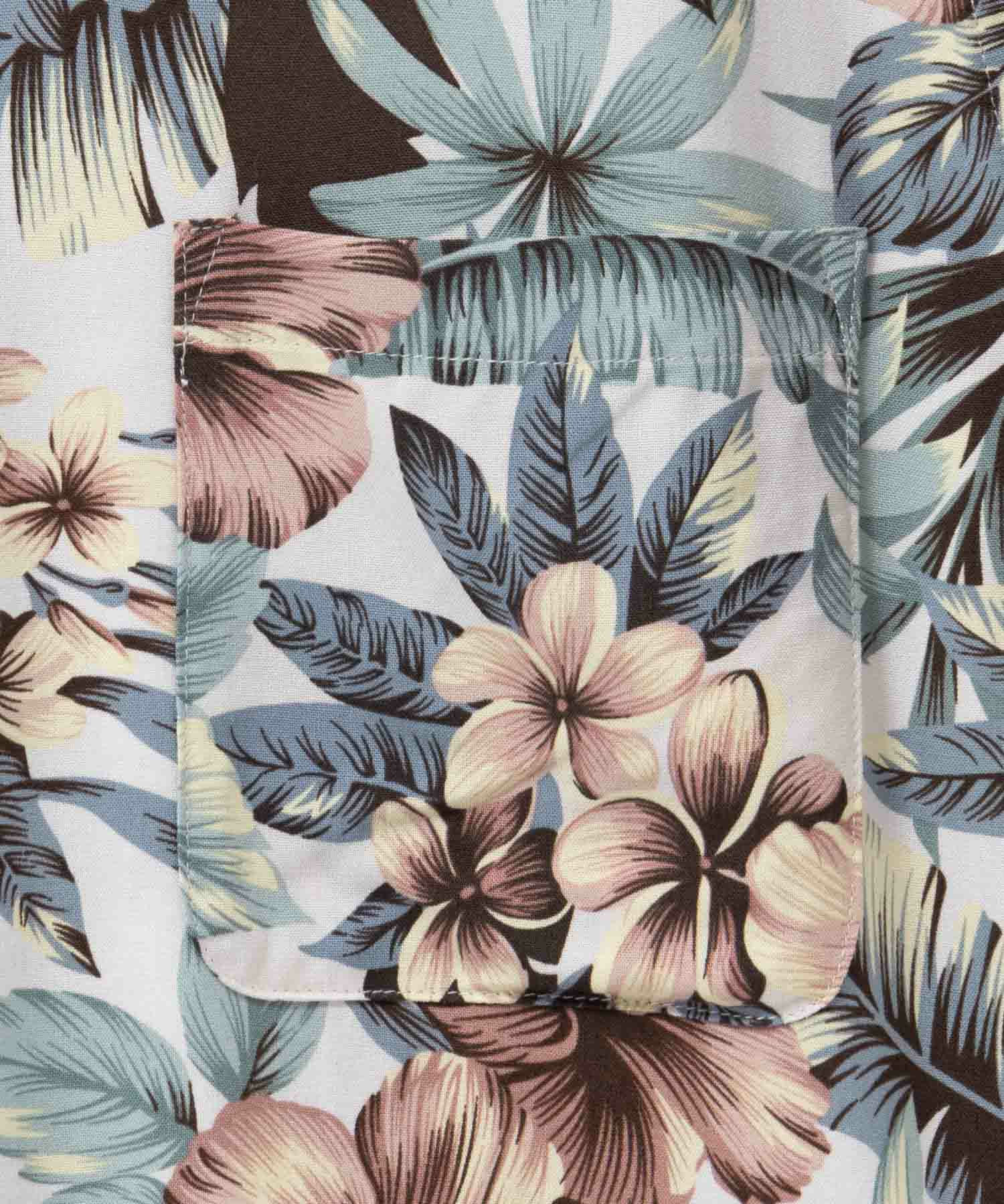 NAVY  SARARI レーヨンアロハプリントシャツ メンズ商品画像-15