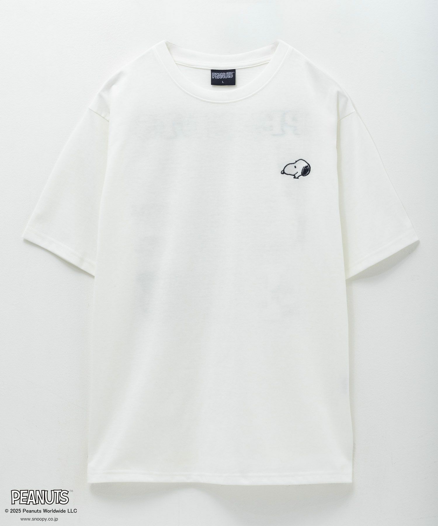 PEANUTS SNOOPY ロゴサガラ刺繍Tシャツ メンズ メール便 対応商品商品サムネイル-4