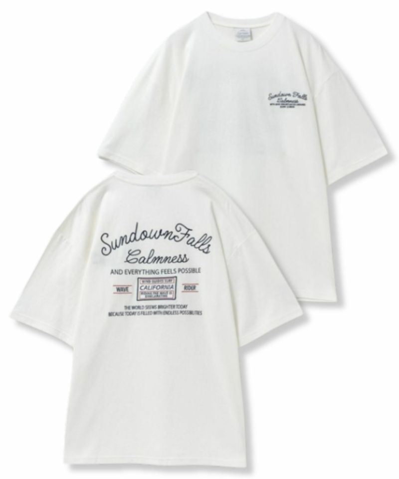天竺サーフ刺繍Tシャツ メンズ ネコポス 対応商品商品画像-1