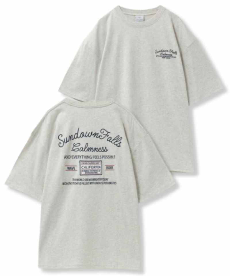 天竺サーフ刺繍Tシャツ メンズ メール便 対応商品商品画像-2