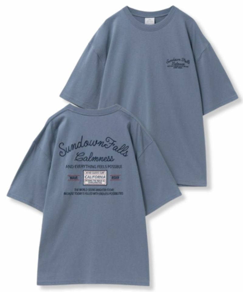 天竺サーフ刺繍Tシャツ メンズ メール便 対応商品商品画像-4