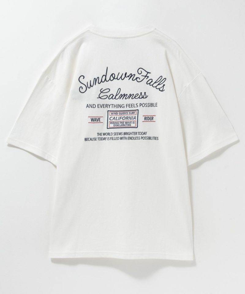 新作モデル 天竺サーフ刺繍Tシャツ メンズ 服&ファッション小物