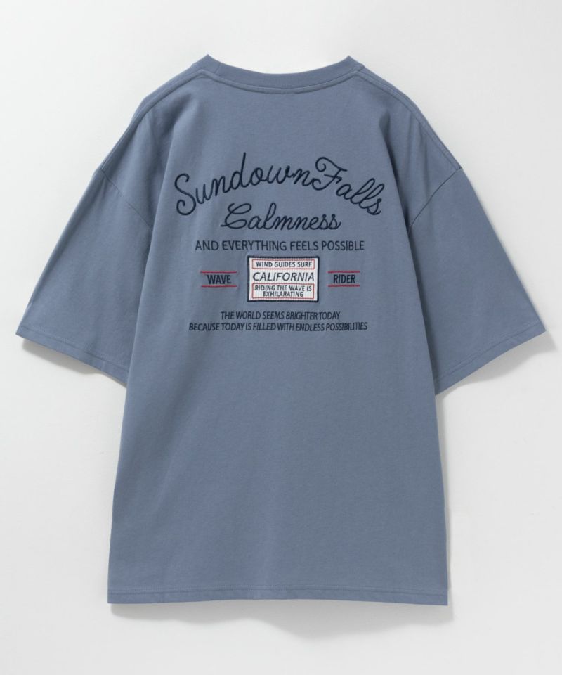 天竺サーフ刺繍Tシャツ メンズ メール便 対応商品商品画像-11