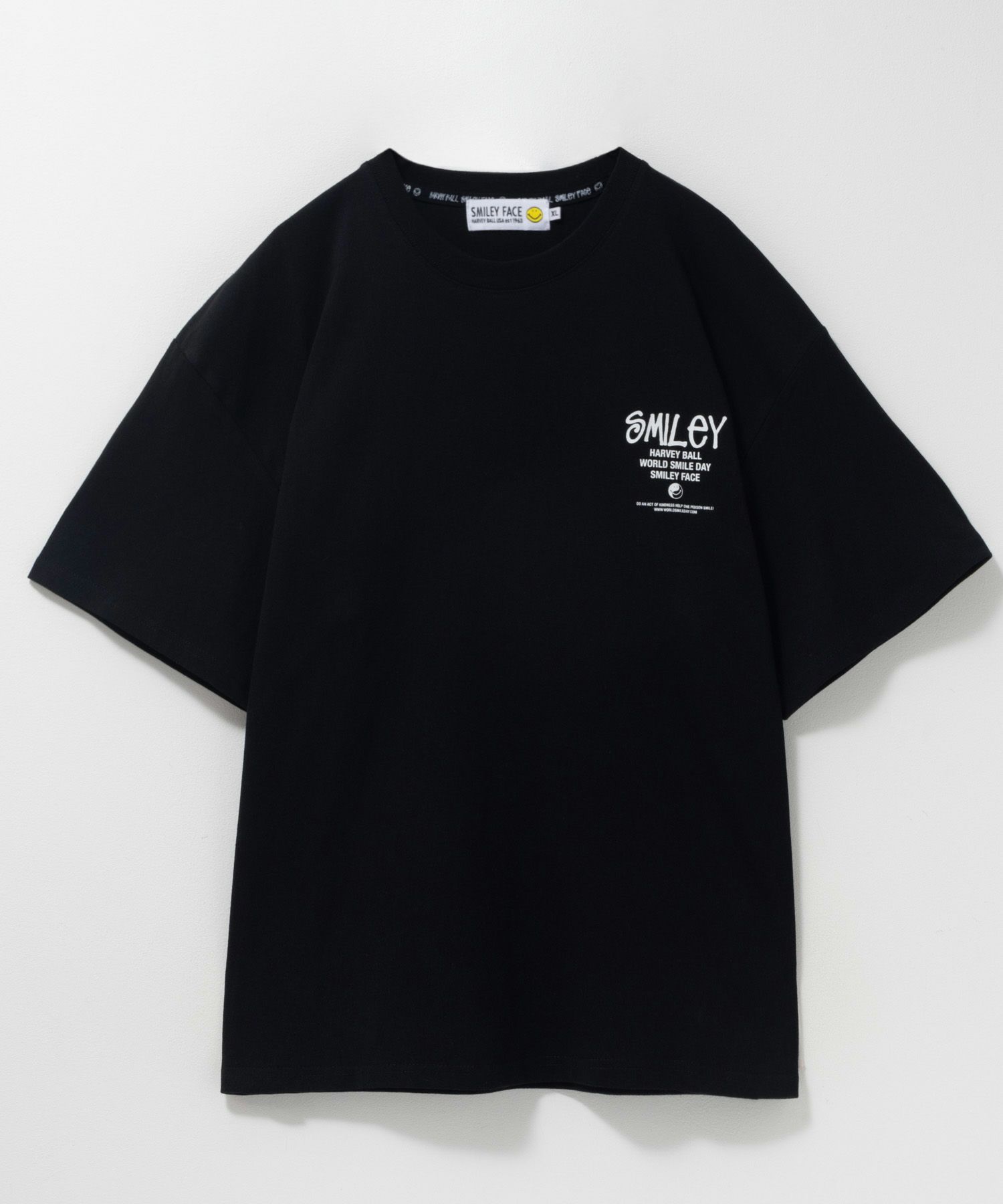 SMILEY FACE ワッペンTシャツ メンズ ネコポス 対応商品