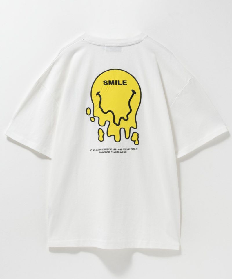 SMILEY FACE ワッペンTシャツ メンズ メール便 対応商品商品画像-5