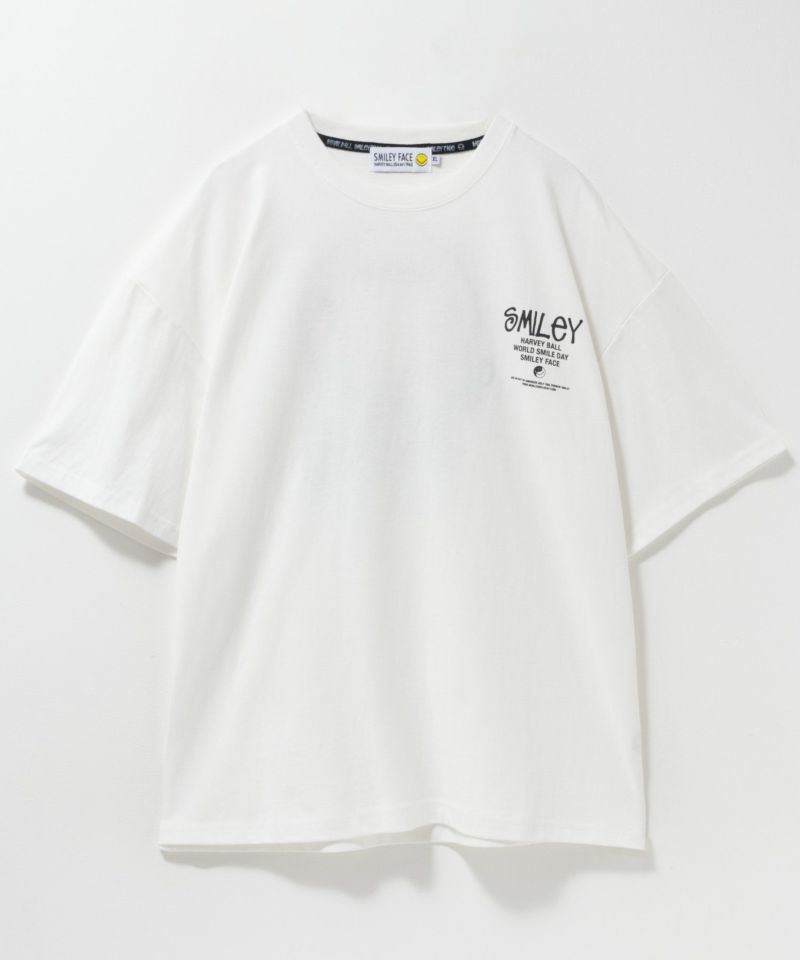 SMILEY FACE ワッペンTシャツ メンズ メール便 対応商品商品画像-6