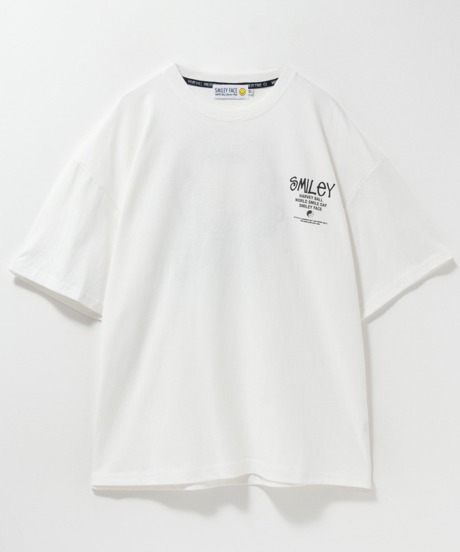 SMILEY FACE ワッペンTシャツ メンズ ネコポス 対応商品