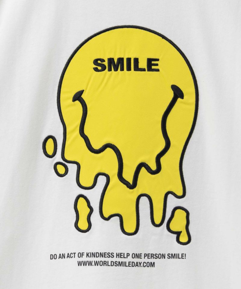 SMILEY FACE ワッペンTシャツ メンズ メール便 対応商品商品画像-10