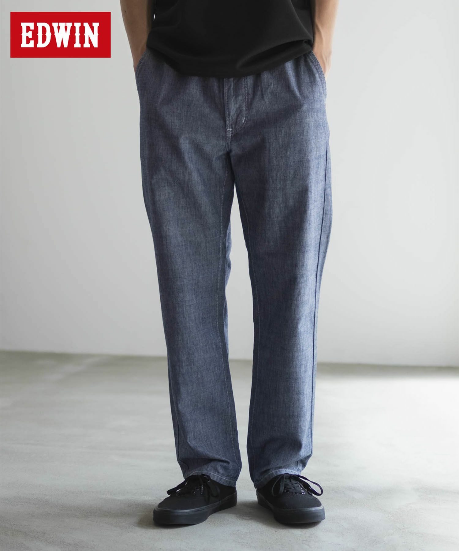 EDWIN  5ポケットデニムイージーパンツ レギュラーストレート メンズ商品サムネイル-1