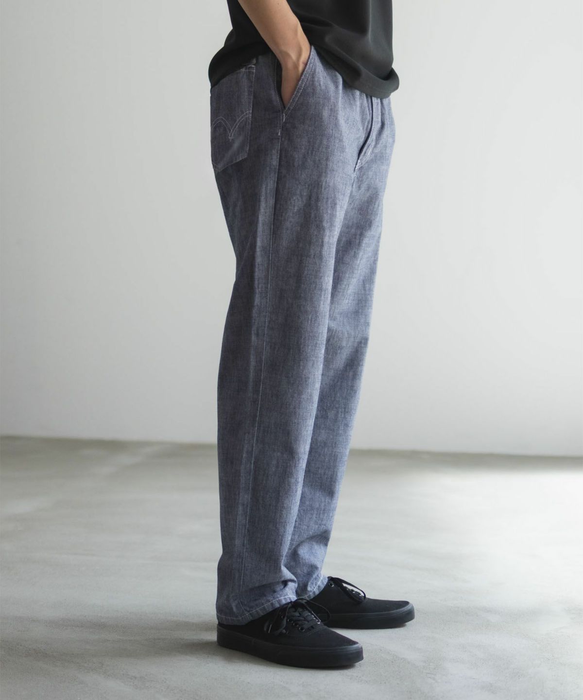 EDWIN 5ポケットデニムイージーパンツ レギュラーストレート メンズ